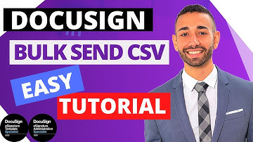 How To Bulk Send DocuSign Envelopes Using CSV STEP BY STEP TUTORIAL