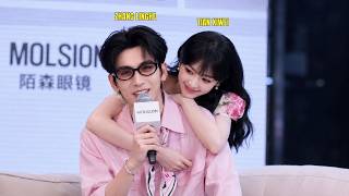 🔴 SHOCKING! Tian Xiwei Suddenly Appears Behind Zhang Linghe on MOLSION Livestream, Fans Go Wild!