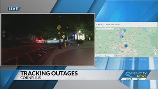 Power outages in downtown Cornelius