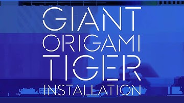 Felipe Pantone - Giant Origami Installation