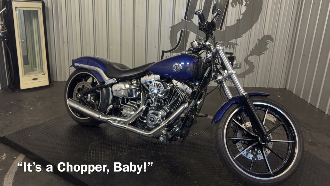 2015 Pre Owned Harley-Davidson Softail Breakout (FXSB103) in Superior Blue