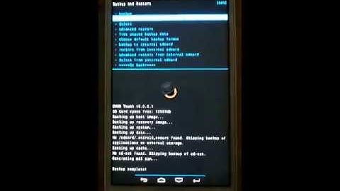 Android 4.2.2 - How to take backup of existing ROM using ClockWorkMod Recovery
