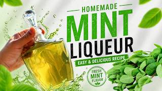 Classic MINT LIQUEUR at home and COCKTAIL recipe