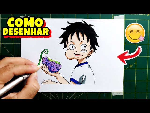 COMO DESENHAR LUFFY WANO - ONE PIECE 