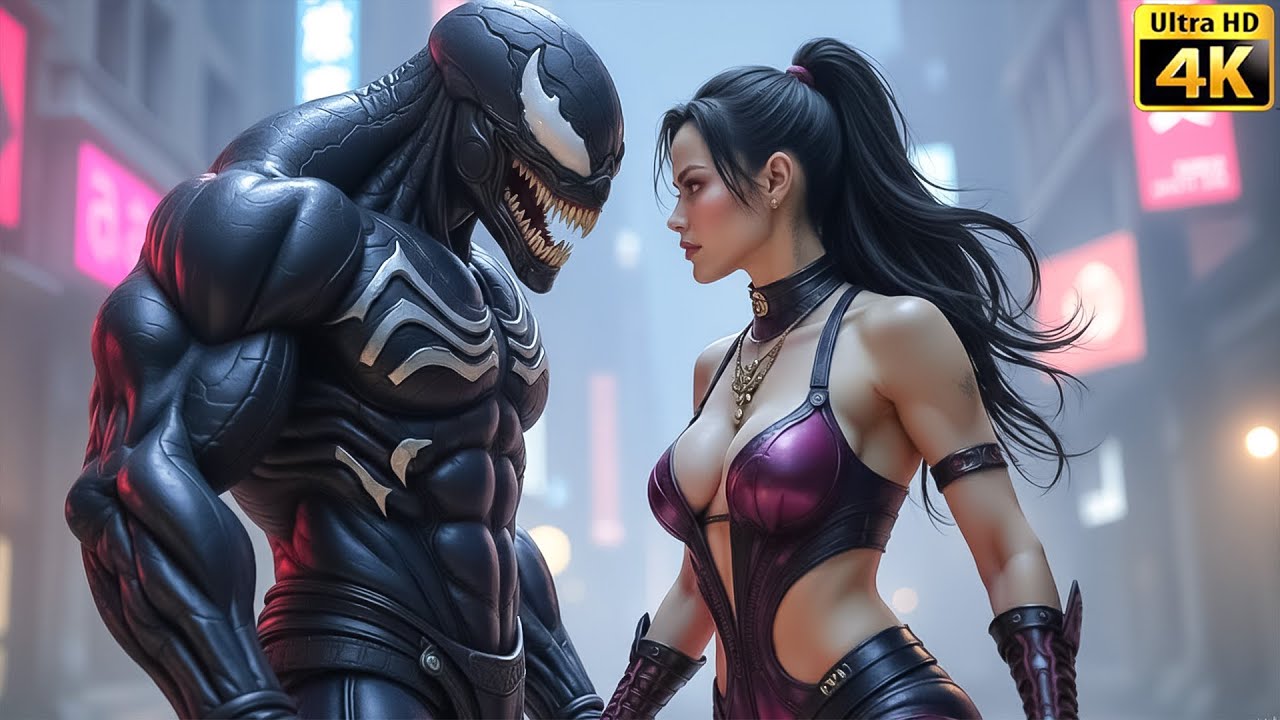 Incredible Character Fusion Futuristic Female Mortal kombat X Marvel 🛡️🕸️
