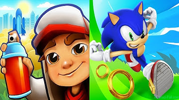 Subway Surfers Houston vs Sonic Dash Android Gameplay HD