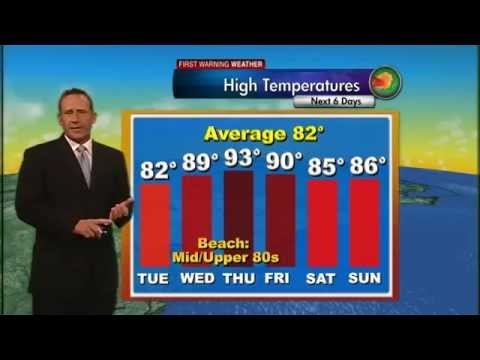 Pleasant Tuesday forecast. Heat and humidity increasing