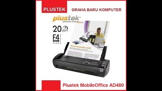 Plustek AD480 Scanner PC ADF Duplex Bisa Scan Dua Sisi Sekaligus