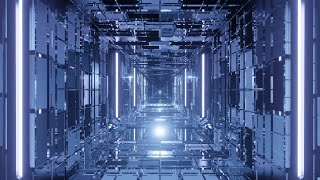 Inside a BORG CUBE MOTION TUNNEL CORRIDOR - Star Trek Futuristic Spaceship LIVE WALLPAPER - 1 Hour screenshot 1