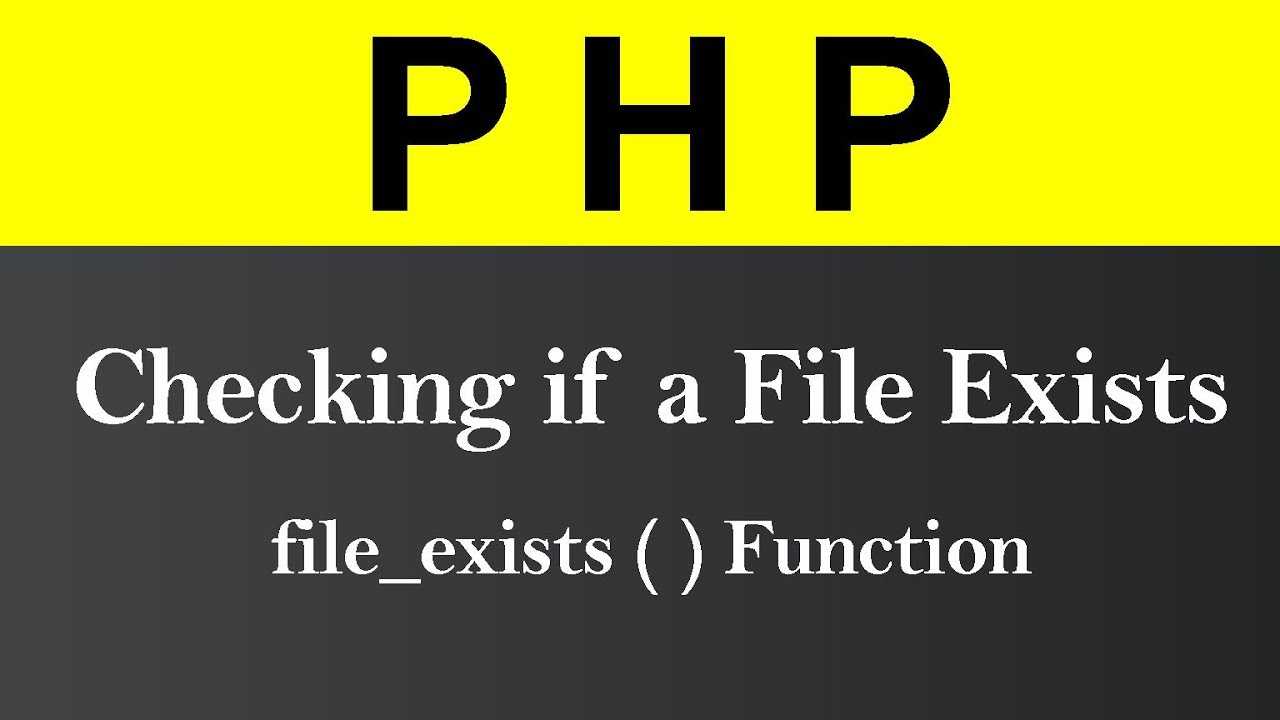 php check file exists  Update New  Checking if a File Exists in PHP (Hindi)