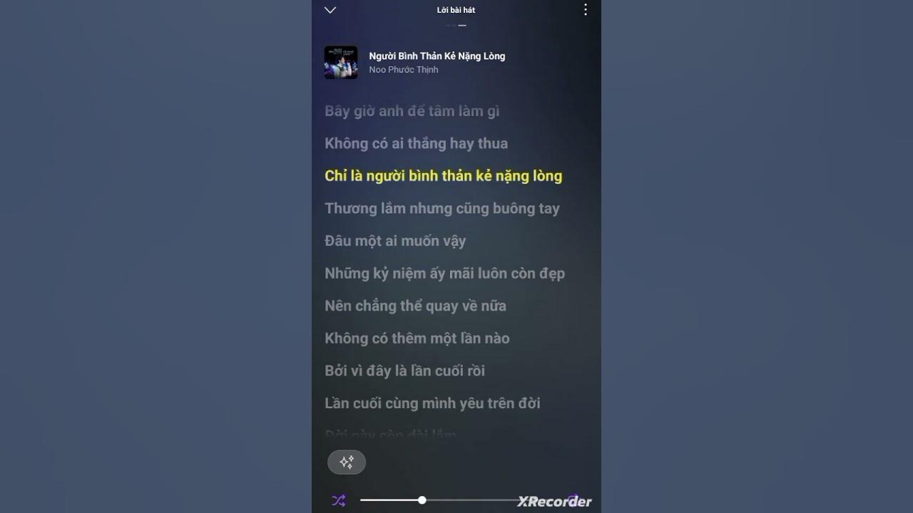 Người bình thản kẻ nặng lòng - Noo Phước Thịnh #lyrics #music #noophuocthinh #nhạctâmtrạng