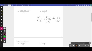 Dividing Polynomials Day 1 Video Notes