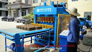 DF5 -10 Interlocking  automatic clay brick machine production line testing video.