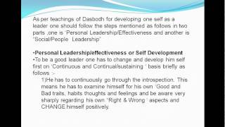 Dasbodh Leadership PPT by Shriniwas Rairikar screenshot 2