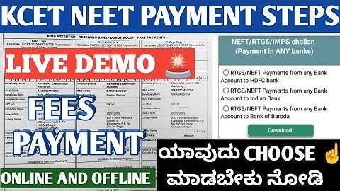 FEES PAYMENT LIVE DEMO 🔴 | KCET & NEET Fees Payment – Live Demo 💳 | Step-by-Step Guide #KCET #KEA 