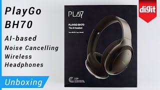 Playgo Bh70 Ai-Based Noise Cancelling Wireless Headphones Unboxing