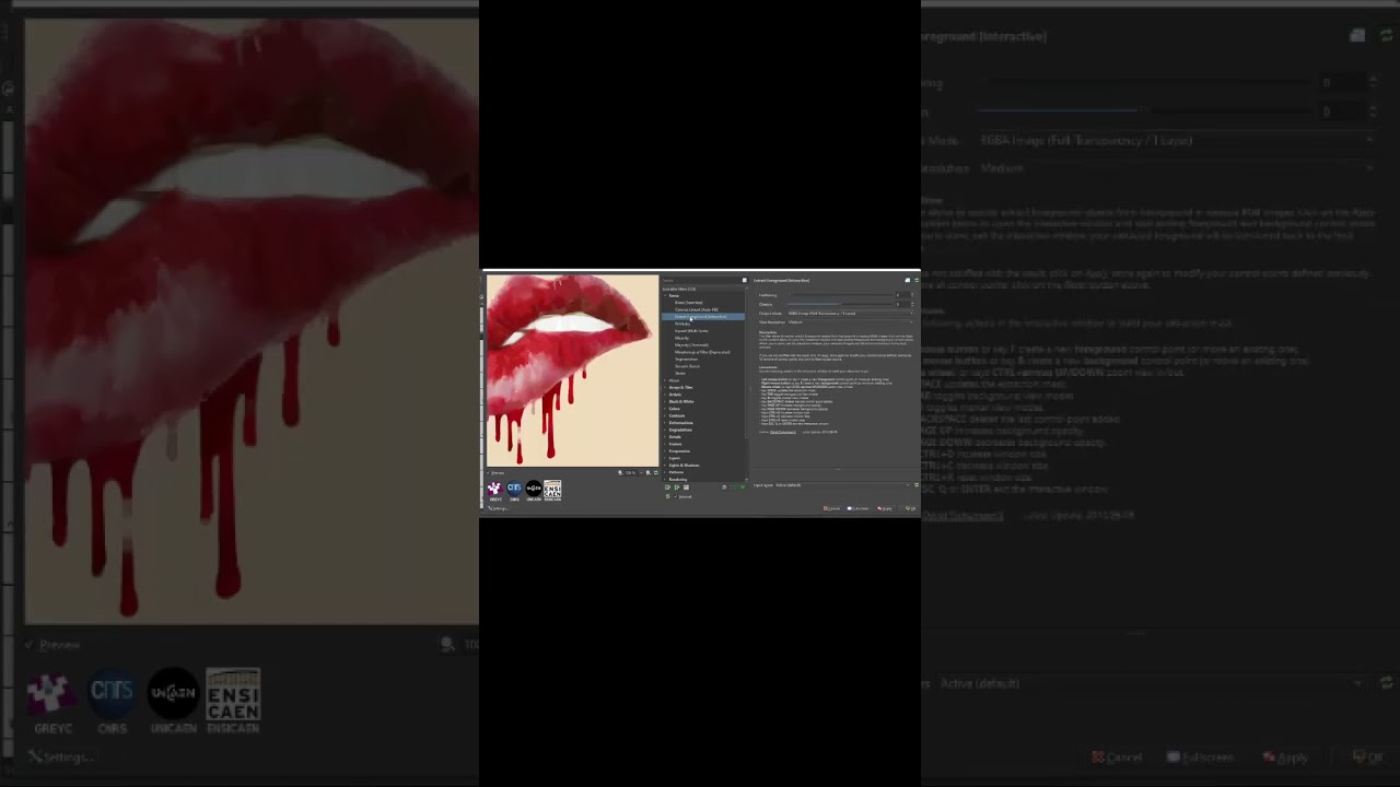 krita remove background