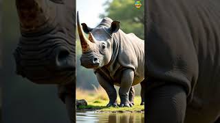 How Does The Rhinoceros Grunt And Snort Loudly To Show Its Power? Animals Sound For Kids.soundyzoo.