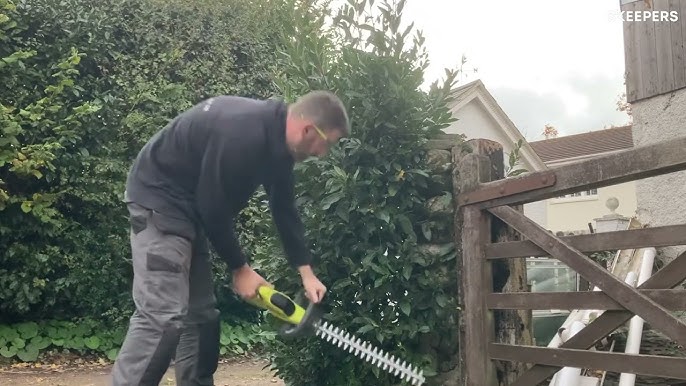 Cordless Hedge Trimmer OHT1855R Review - YouTube