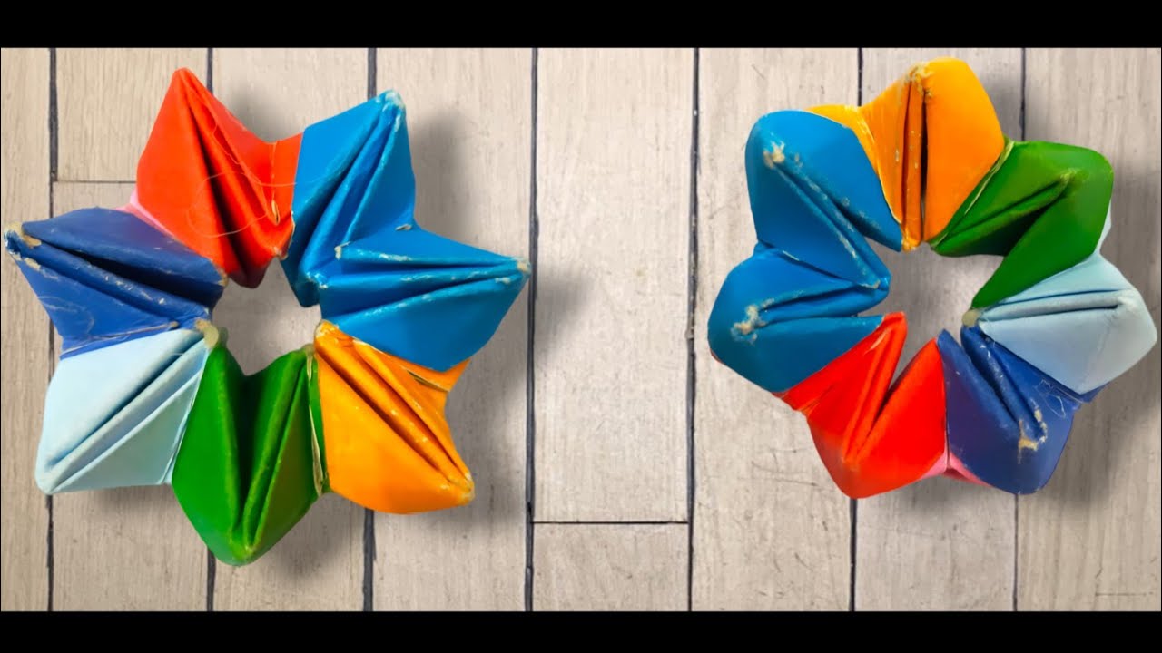 How to make puzzle with origami paper DIY puzzle making art YouTube