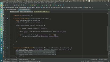 Android Kotlin Usage Tutorial #078 - Select Contact and get specific data