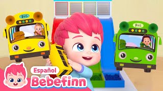 Buses de Colores🚌🌈 | Aprende los Colores | Canciones Infantiles | Bebefinn en español