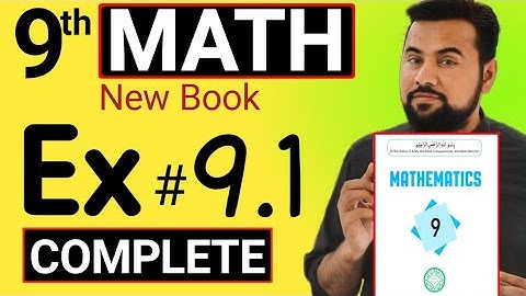 Class 9 Math chapter 9 || Exercise 9.1 || 9th class maths exercise 9.1