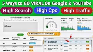 5 Tricks to Check Keywords Ranking, CPC, Traffic, SEO, SERP, Competition and Difficulty?