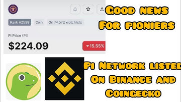 Pi network listed on new exchanges😱 binance and coingecko🤑 Price 265$