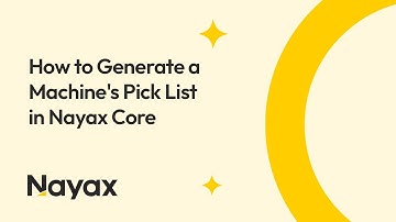 How to Generate a Machine