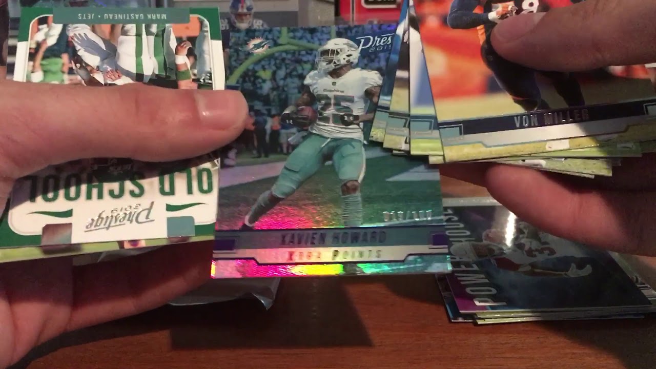 2019 Prestige Football Premium Box Break 2 Autos !