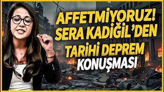 Hesap Soracağız Sera Kadıgilden Deprem Bölgesinde Tarihi Konuşma