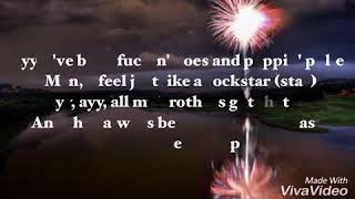 Lyrics Video-RockStar (Post Malone&21 Savage)