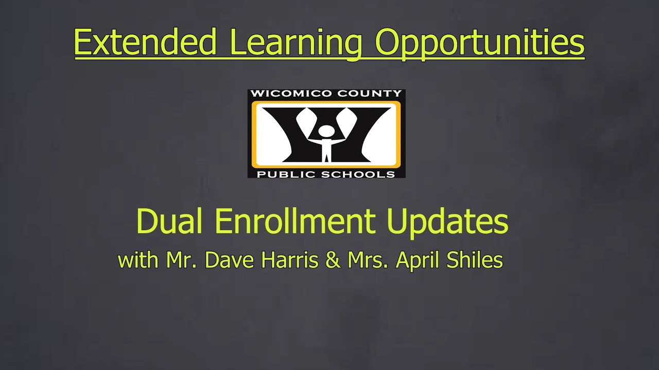 Dual Enrollment Updates - YouTube