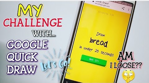 GOOGLE QUICK DRAW // MY CHALLENGE GAME WITH GOOGLE