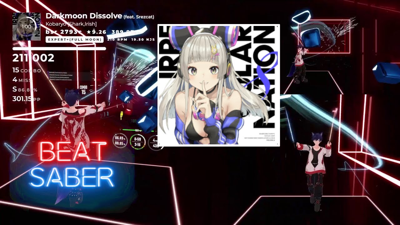 【BeatSaber】Darkmoon Dissolve (feat. Srezcat) - Kobaryo (Ex+)