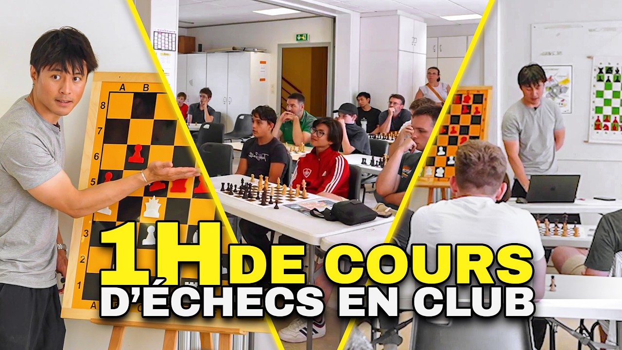 1 HEURE de COURS dans un CLUB D’ÉCHECS !!
