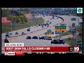 ODOT sign falls closing I-90