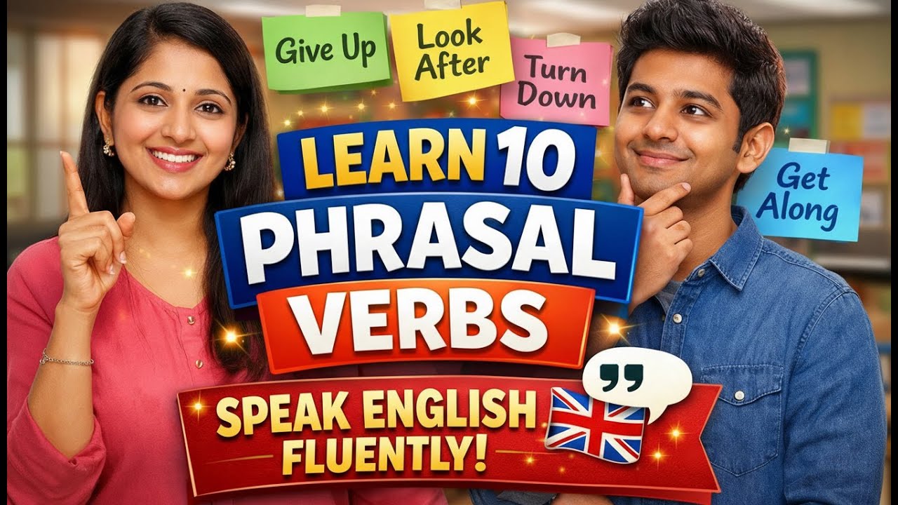 10 Daily Use Phrasal Verbs for Speaking English Fluently | Basic English