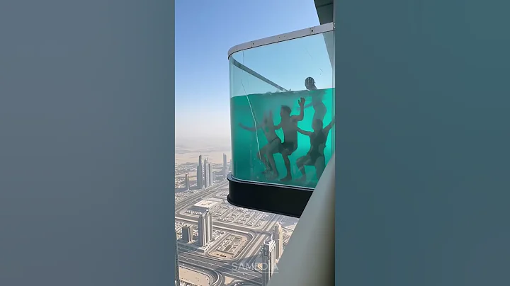 Dubai Rooftop Pool Mishap Goes Viral! ⚠️🌊
