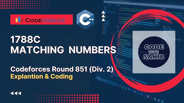 1788C Matching Numbers codeforces problem in c++ | codeforces Round 851 (Div. 2)  (2023)