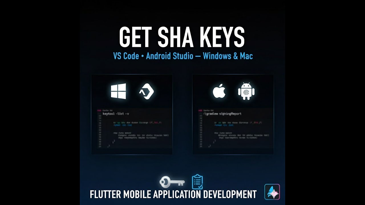 SHA Key Generation for Flutter: Step-by-Step on Windows & MacBook 