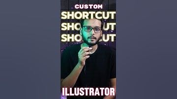How To Create 💻 Custom Shortcut Keys In Illustrator.  #adobeillustrator #ytshorts #desingtips