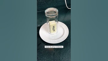 HACK! Bring your cold butter to room temp in just 5 minutes! #lifehack #hacks #kitchenhacks #cooking
