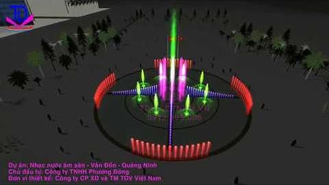 Thiết kế Nhạc nước quảng trường biển KĐT Phương Đông, Vân Đồn, Quảng Ninh PA1