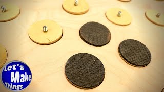 Pads, cone screws and Circle Jig (for the finishing table) Instructional