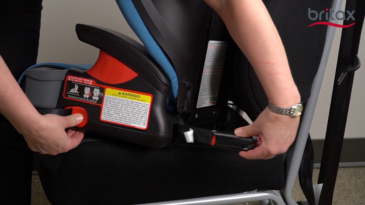 How to Install a Britax Booster Seat YouTube