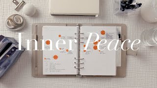 october end-of-month planner flip through | inner peace