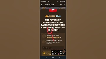The Future of Ethereum Is Here! Layer Two Solutions Explained | Part 1  | MemeFi Youtube Video Code