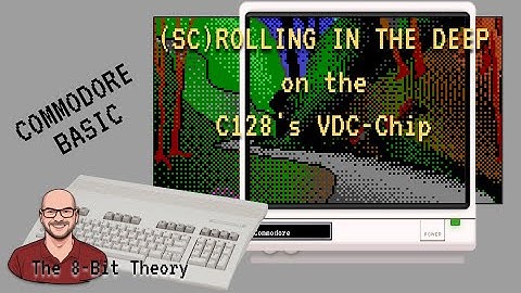 How to scroll fullscreen EGA-like graphics using Basic on the C128. Much easier than on the C64